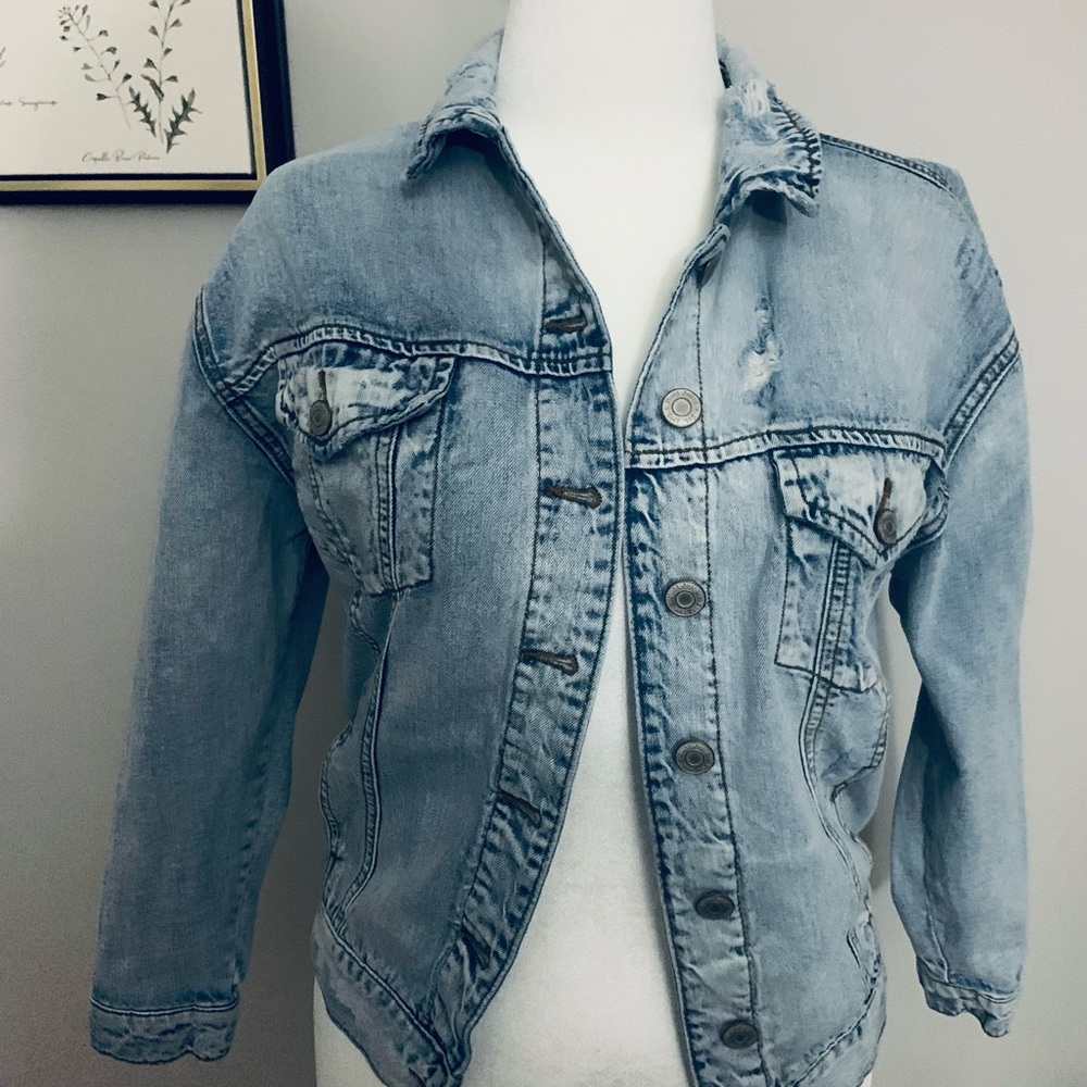 MUDD Oversized Jean Jacket Size XS